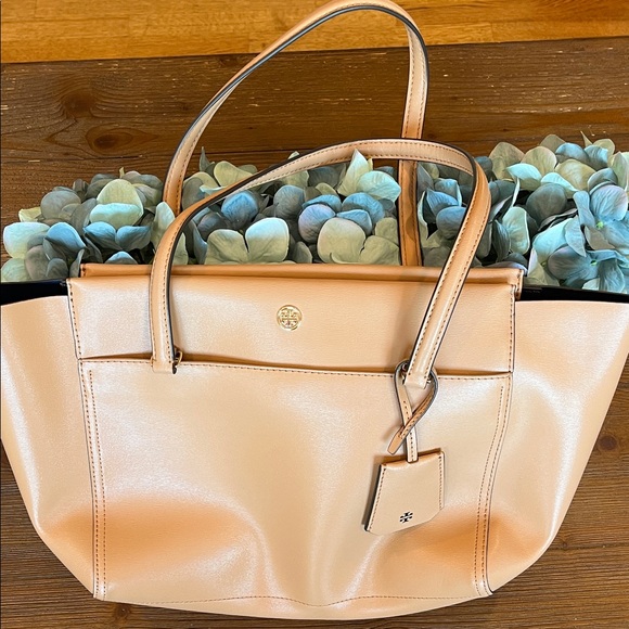 NWOT Small Parker Tote Tory Burch Brown Leather - Picture 5 of 10